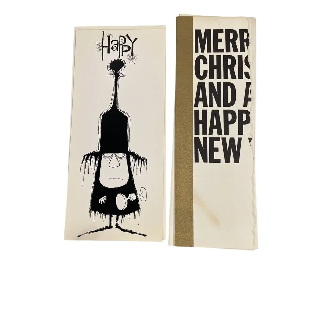 Hallmark Vintage Card Lot – 12 Unused Humor Greeting Cards + Storage Binder